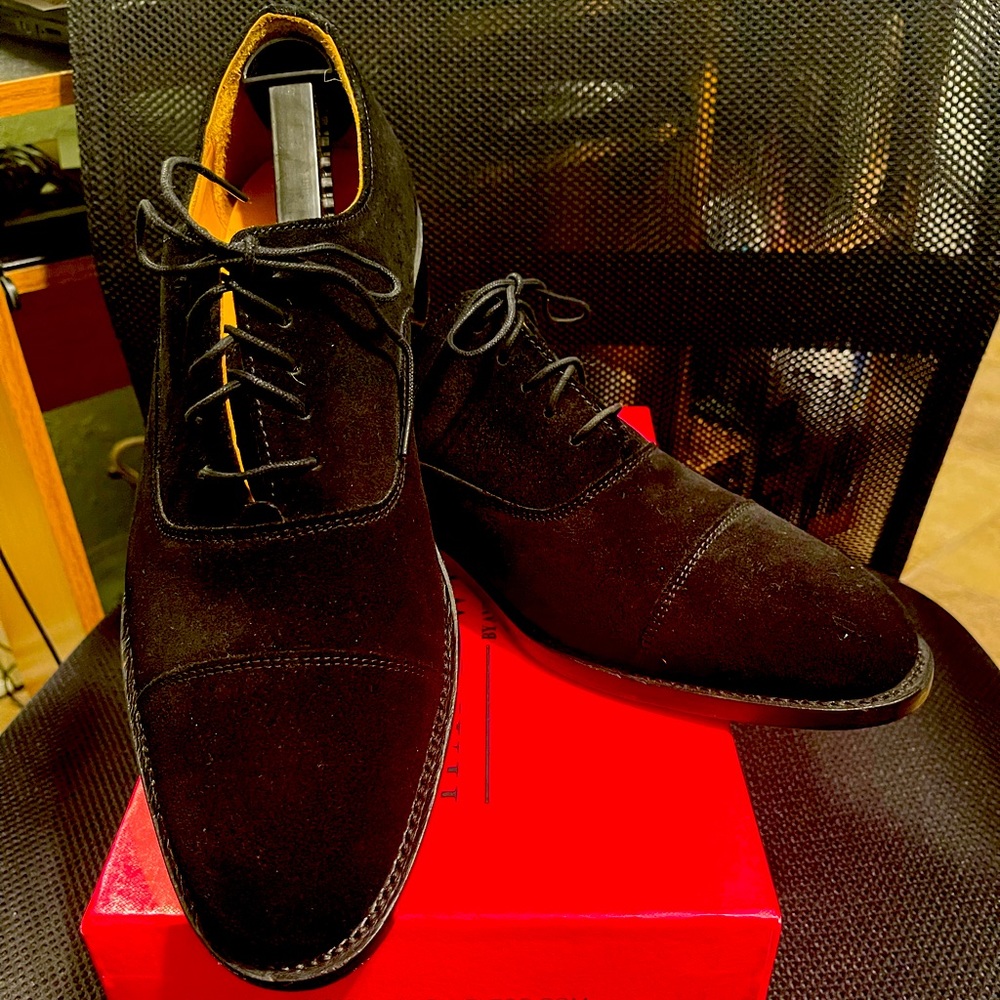 HWC Black Suede Oxford
